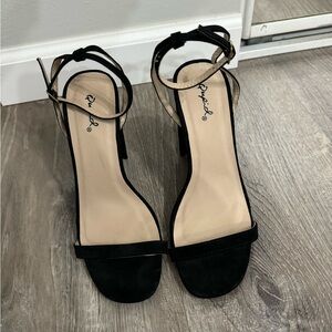 Black high heels